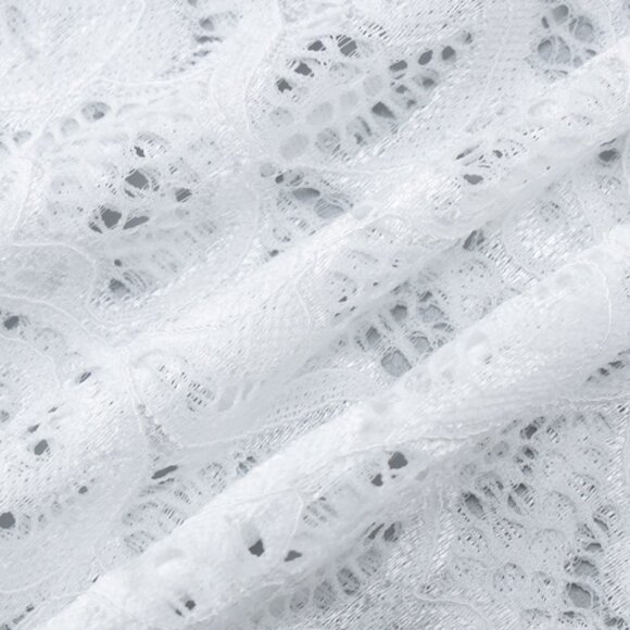 ✨ NEW White Y2K Sheer Lace Bell Sleeve Top - Picture 8 of 10